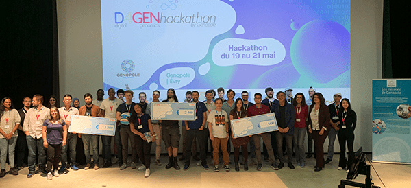 Challenge relevé pour le 1er hackathon D4Gen de Genopole !