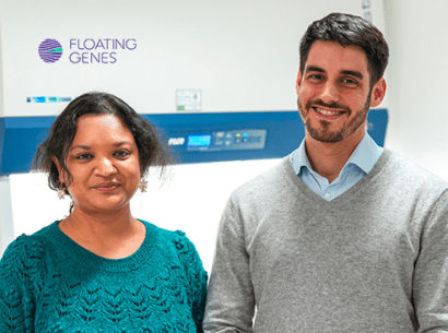 Floating Genes dirigée par Dipanwita Biswas (à gauche) et Gabriel Lerebours (à droite) Photo : ©Jérôme Figea