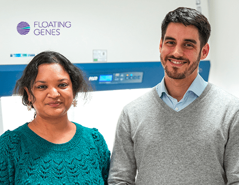 Floating Genes dirigée par Dipanwita Biswas (à gauche) et Gabriel Lerebours (à droite) Photo : ©Jérôme Figea