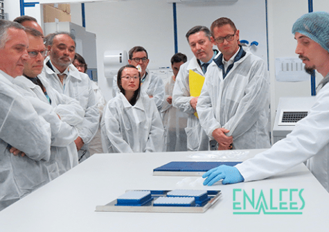 Visite du nouveau laboratoire d'Enalees lors de son inauguration