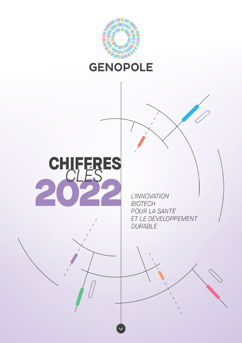 Couverture du livret Chiffres clés 2022 - Biocluster Genopole