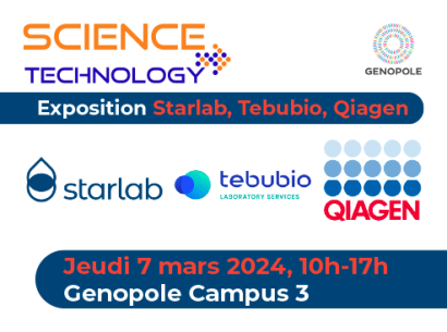 Science et Techno - mars 2024 - Exposition Accueil Croissant Qiagen, Starlab et Tebubio