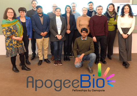 Février 2024 - Genopole a réuni les lauréats ApogeeBio pour une journée consacrée à leurs recherches et plan de carrière, contribuant à la dynamique scientifique du site
