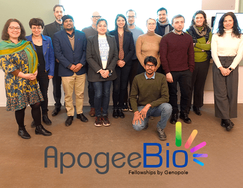 Février 2024 - Genopole a réuni les lauréats ApogeeBio pour une journée consacrée à leurs recherches et plan de carrière, contribuant à la dynamique scientifique du site