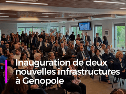 Inauguration des 2 nouvelles infrastructures GateX et Protopia à Genopole en présence de V. Précresse - 28 mai 2025