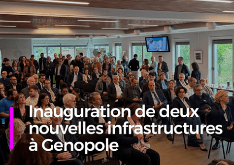 Inauguration des 2 nouvelles infrastructures GateX et Protopia à Genopole en présence de V. Précresse - 28 mai 2025