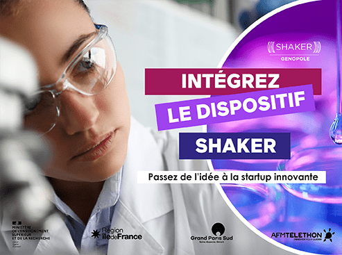 Programme Shaker - de l'idée à la startup - Genopole vous accompagne