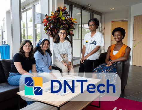 L'équipe DNTech qui entoure Amandine Lancelot, CEO de DNTech