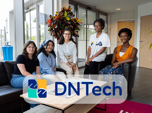 L'équipe DNTech qui entoure Amandine Lancelot, CEO de DNTech