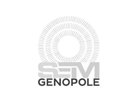 SEM Genopole - Logo Société de gestion immobilière du biocluster Genopole