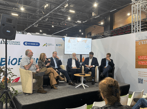 Table ronde avec Gilles Trystram, directeur général de Genopole, et Philippe Aubry, directeur général d’ARD aux côtés d’intervenants tels que Julie Anthoni (Groupe VIVESCIA), Florent Allais (AgroParisTech – URD ABI), Michel Mangion (Bioeconomy For Change) et Charles de Bohan (Quest for Change), - Mois de la bioéconomie en Grand Est