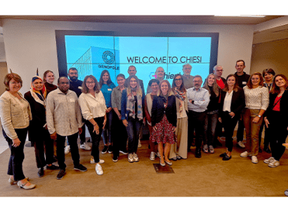 Le groupe biopharmaceutique italien Chiesi a Genopole pour son séminaire Open Innovation, fin eptembre 2025