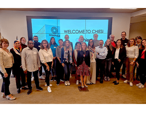 Le groupe biopharmaceutique italien Chiesi a Genopole pour son séminaire Open Innovation, fin eptembre 2025