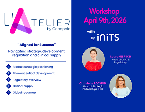 L'atelier avec Inits - Votre roadmap stratégique vers le First In Human - 9 avril 2026