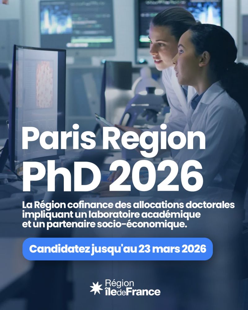 Paris Region - Call PHD 2026