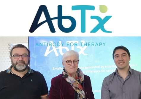 L'équipe d' AbTx - De gauche à droite : Boris Vuillermoz (CTO), Claudine Vermot-Desroches (CSO), Meddy El Alaoui (CEO). Sept. 2026